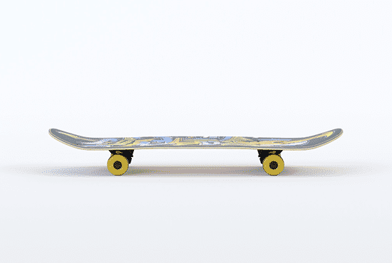 3d skateboard model 1
