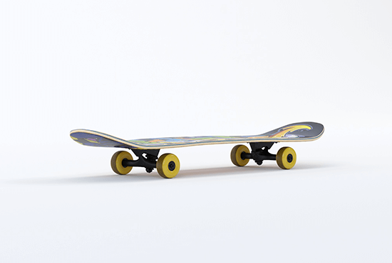 3d skateboard Rendering