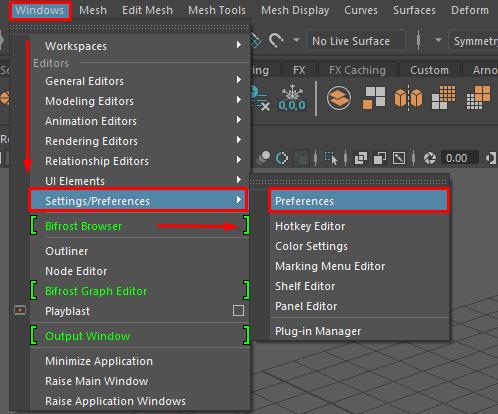 Set preferences in Animate