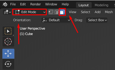 switch from object mode to edit mode