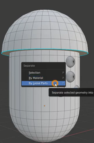 separate independent parts of an object