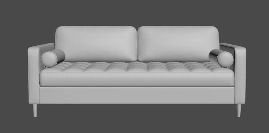 Building Of A 3D Model Of The Sofa